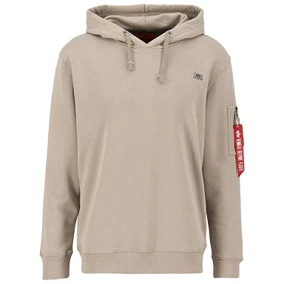 Abbildung von Alpha Industries CON Cappuccio Kapuzenpullover, Herren, Größe: 3XL, Beige