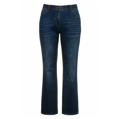 Abbildung von Ulla Popken Jeans Bootcut, Damen, Größe: 60, Blue