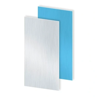 Abbildung von iMeistek 6063 Aluminiumblech mit beidseitiger Schutzfolie, 300mm x 150mm 0.8mm Wandstärke, quadratische Aluminiumplatte (2 Stk.)