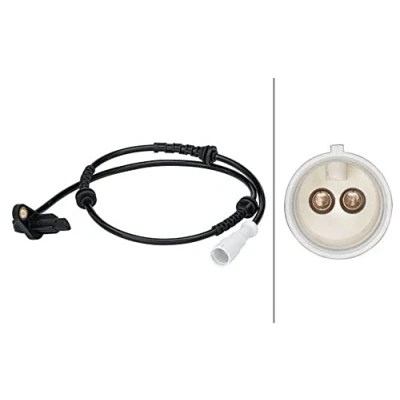Abbildung von HELLA 6PU 012 679 271 ABS Sensor Hinterachse aktiver 2 polig 715mm RENAULT: CLIO 2, Kasten