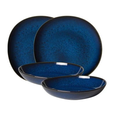Abbildung von like Villeroy &amp; Boch Lave bleu Tafelset 4tlg