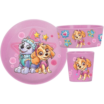 Abbildung von Koziol Kindergeschirr Connect Paw Patrol Rosa 3 teilig