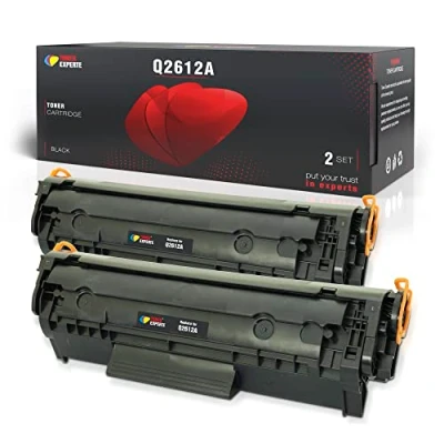 Abbildung von Toner Experte Kompatibel für HP Q2612A 12A Schwarz Tonerkartusche Ersatz FX10 LaserJet 1010 1018 1020 1022 3015 3055 Canon LBP 2900 Druckerpatronen