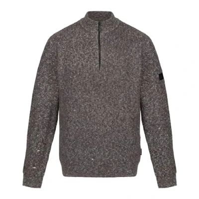 Abbildung von Regatta Professional Herren Men&#039;s Solomon Knitted Pullover, Dunkelgrau (Dark Grey Marl), Medium
