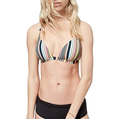 Abbildung von O&#039;Neill Damen PW Fiji Mix Bikini Top, Schwarz All Over Print mit Grün, 34B