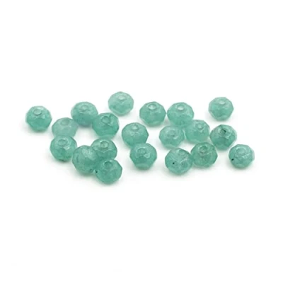 Abbildung von Perlen aus natürlicher Jade in seegrün 4mm 20 Stück Schmuck von Vintageparts zum selber Machen