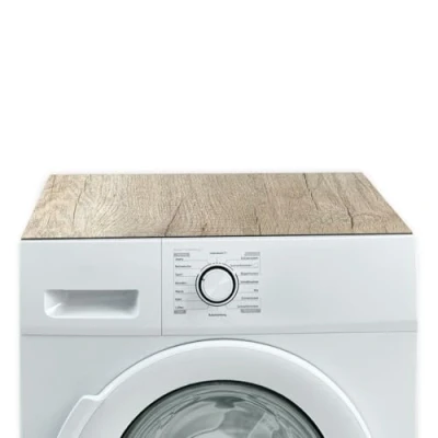 Abbildung von Tabletop Antirutschmatte Waschmaschinenauflage Holz Optik Textil Finish waschbar, 1 St., Rutschfeste Gummi Unterlage als Trockner Waschmaschinen Abdeckung