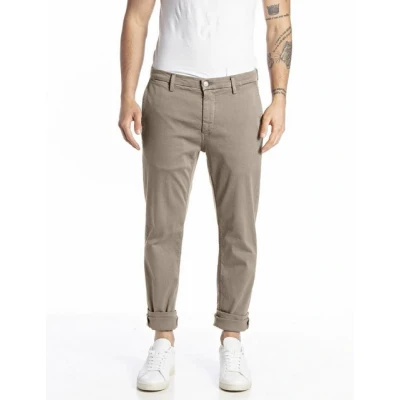 Abbildung von Replay Herren Chino Zeumar Slim Fit Hyperflex X Lite mit Stretch, Braun (Sand 020 1), 36W / 34L