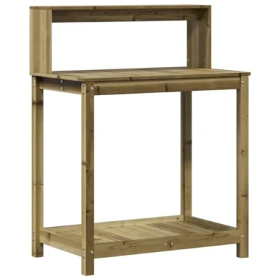 Abbildung von vidaXL Blumenständer Pflanztisch Ablagen 82,5x50x109,5 cm Imprägniertes Kiefernholz (1 St)