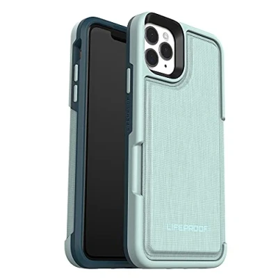 Abbildung von LifeProof Flip verstärkte Schutzhülle mit Steckplatz für 2 Kredit oder Scheckkarten iPhone 11 Pro Max Grün