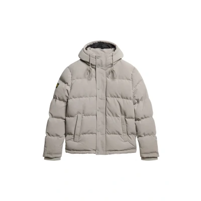 Abbildung von Superdry Everest Hooded Puffer Winterjacke, Herren, Größe: Large, Alloy grey