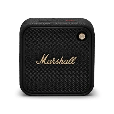 Abbildung von Marshall Willen II Bluetooth Lautsprecher, kabellos, über 17+ Stunden Spielzeit, wasserdicht nach IP67 Schwarz und Messing