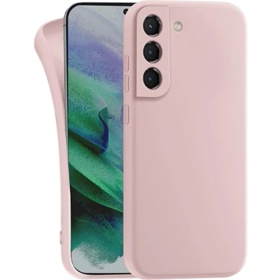 Abbildung von MyGadget Hülle für Samsung Galaxy S21 FE robuste Silikon Schutzhülle TPU Case Slim Silikonhülle Back Cover Kratzfest Handyhülle Rosa