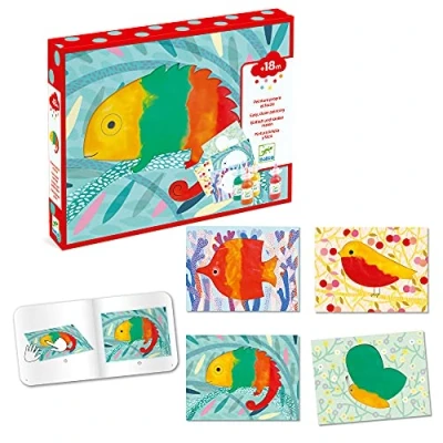 Abbildung von DJECO Pintura Un pequeño pintarrajeo Malerei EIN kleines Malen (39878), bunt, 1 Count (Pack of 1)