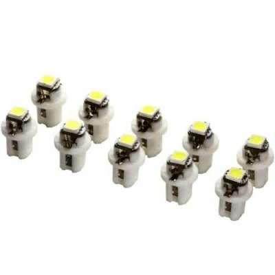 Abbildung von 10 x B8.5d Tacho Beleuchtung LED 5050 SMD BAX10D high Power Weiß Umbauset Innenraum Innenraumbeleuchtung Instrumentenbeleuchtung Cockpit