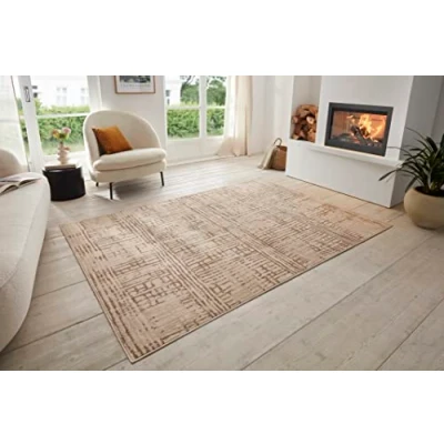 Abbildung von HANSE Home Teppich &quot;Sole&quot;, rechteckig, Kurzflor, Weich, Vintage, Wohnzimmer, Schlafzimmer, Esszimmer, Flur