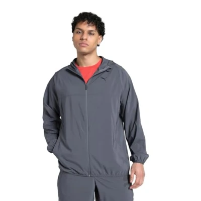 Abbildung von PUMA Unisex M TAD TECH Woven Full Zip Gewebte Jacken, Galactic Gray,