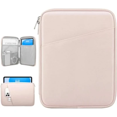 Abbildung von Dadanism 9 11 Zoll Tablet Sleeve Tasche Kompatibel mit iPad 10,2 2021 2019, Pro M4 2024 2018, Air 5/4 10,9, 11&quot; 2024, 10. Gen Galaxy Tab A9+/A8/S9 FE, Rosa