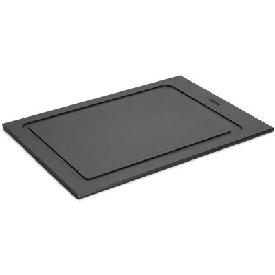 Abbildung von Woll Cut &amp; Serve Schneidebrett, 35 x 25 cm, 7 mm hoch, aus FSC zertifiziertem Papierverbundstoff, BPA und VOC frei, Hitzebeständig bis 175C, spülmaschinenfest, mattschwarz