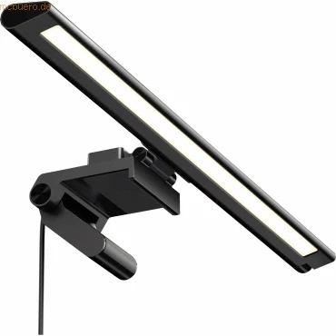Abbildung von Unilux Visiolight LED Notebookleuchte, schwenkbar, Dimmfunktion, schwarz