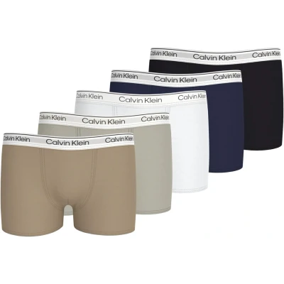 Abbildung von Calvin Klein Underwear Trunk 5 PACK Panties für Kinder, Größe: 140 152, White/peacoat/black