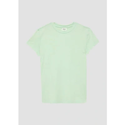 Abbildung von s.Oliver MIT Usedeffekt UND RÜCKEN Tshirt print für Kinder, Größe: 134/140, Ozeangrün