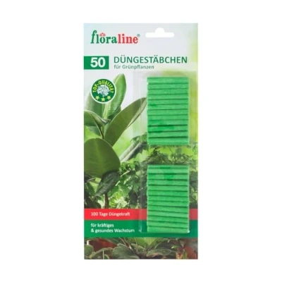 Abbildung von BURI Pflanzendünger 2x 50 Stück Floraline Düngerstäbchen für Grünpflanzen