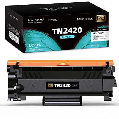 Abbildung von iNKPAD TN2420 Toner TN 2420 Kompatibel mit Brother MFC L2710DW TN2410 2410 für L2710DN HL L2350DW DCP L2530DW L2375DW L2750DW L2310D L2730DW L2370DN (1 Schwarz)