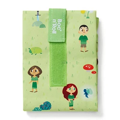 Abbildung von Roll&#039;eat ® Boc&#039;n&#039;Roll Kids Wiederverwendbarer und Ökologischer Sandwichhalter für Kinder ohne BPA, Wald