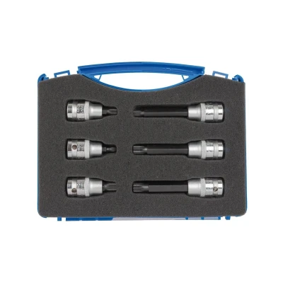 Abbildung von SW Stahl S5106 Steckschlüsseleinsatz Set 6 Spline Innenvielzahn Chrom Vanadium 1/2 Vierkant