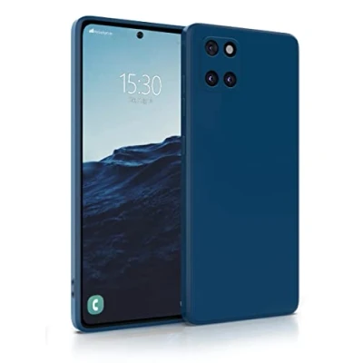 Abbildung von MyGadget Hülle für Samsung Galaxy Note 10 Lite robuste Silikon Schutzhülle TPU Case Slim Silikonhülle Back Cover Kratzfest Handyhülle Dunkel Blau