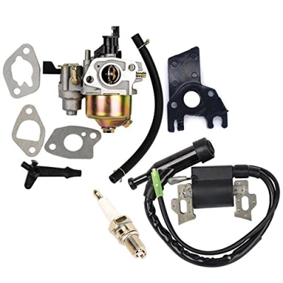 Abbildung von OxoxO Ersatzteil Vergaser Zündspule mit Zündkerze für Honda GX160 GX200 5PS 6,5PS Motorgenerator Rasenmäher Motor
