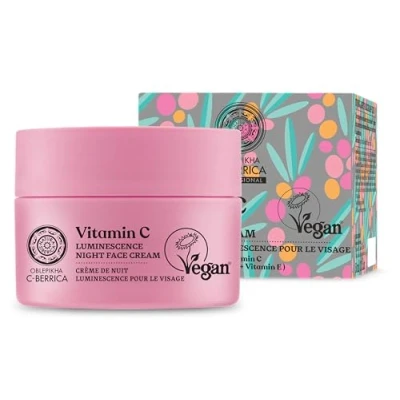 Abbildung von Natura Siberica OBLEPIKHA C BERRICA Luminescence Nachtcreme Regenerierende Nachtpflege mit Vitamin für strahlende Haut 50 ml