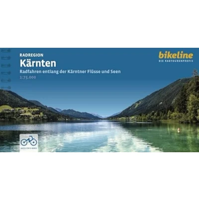 Abbildung von Radregion Kärnten: Radfahren entlang der Kärntner Flüsse und Seen, 1:75.000, 1.000 km, GPS Tracks Download, LiveUpdate (Bikeline Radtourenbücher)