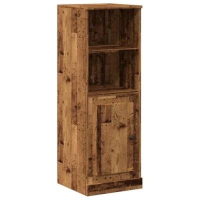 Abbildung von vidaXL Highboard, Sideboard mit Stauraum, Kommode Anrichte für Wohnzimmer, Schrank Mehrzweckschrank Beistellschrank, Altholz Optik Holzwerkstoff