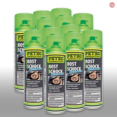 Abbildung von Petec_bundle 12x PETEC ROSTSCHOCK KÄLTESCHOCK Spraydose Kälteschrumpfung 500 ML 70150