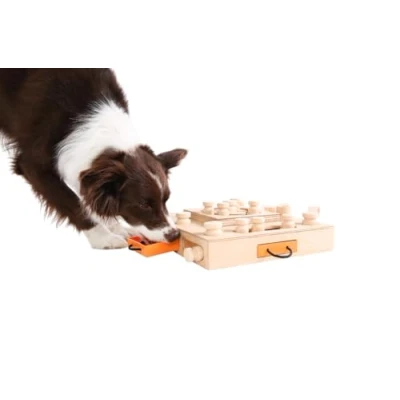 Abbildung von My Intelligent Dogs Turtle Interaktives Hundespielzeug aus Holz Intelligentes Spielzeug für Hunde
