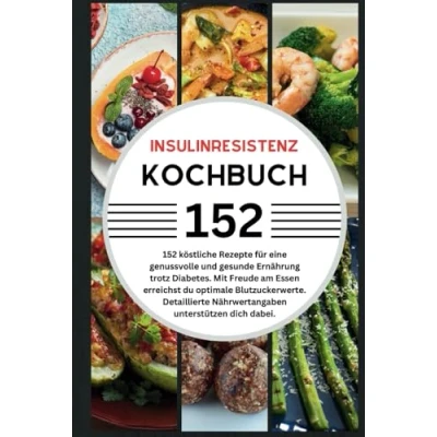 Abbildung von Insulinresistenz Kochbuch: 304 köstliche Rezepte für eine genussvolle und gesunde Ernährung trotz Diabetes. Mit Freude am Essen erreichst du optimale ... Nährwertangaben unterstützen dich dabei.