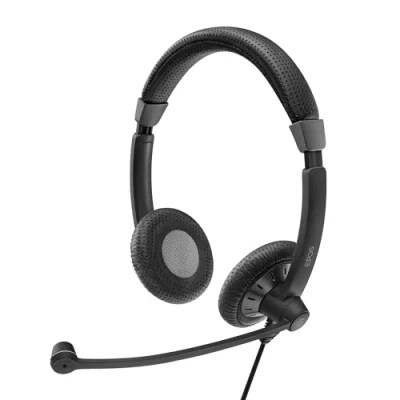 Abbildung von Sennheiser SC 75 USB MS Beidseitiges UC Headset mit Anschluss inkl. In Line Call Control und 3, 5, Schwarz
