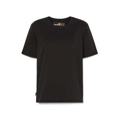 Abbildung von Timberland CORE Embroidered Tshirt basic, Damen, Größe: Medium, Black