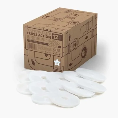Abbildung von Catit Trinkbrunnen Triple Action Fontain Filter 2.0 12er Set
