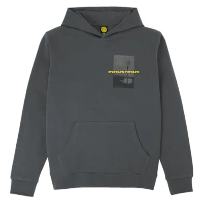 Abbildung von Borussia Dortmund BVB Nostalgie Hoodie anthrazit 50 Jahre Stadionjubiläum, Fairtrade, GOTS Zertifiziert