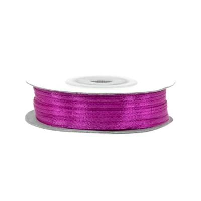 Abbildung von Satinband 3mm x 50m Rolle FARBAUSWAHL in 3/6/12/18/25/38/50/75/100mm farbecht &amp; waschbar Schleifenband für Hochzeit Geschenkband zum Verpacken Dekorieren Basteln Purpur 400