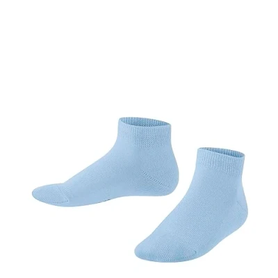 Abbildung von FALKE Unisex Kinder Sneakersocken Family K SN nachhaltige biologische Baumwolle kurz einfarbig 1 Paar, Blau (Crystal Blue 6290) neu umweltfreundlich, 35 38