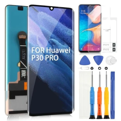 Abbildung von ARSSLY OLED für Huawei P30 Pro LCD Bildschirm Digitizer VOG L29 L09 AL00 Touchscreen Assembly mit Reparatur Set (schwarz)
