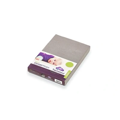 Abbildung von Träumeland TT02091 Spannbetttuch Jersey, anthrazit, 40 x 90 cm