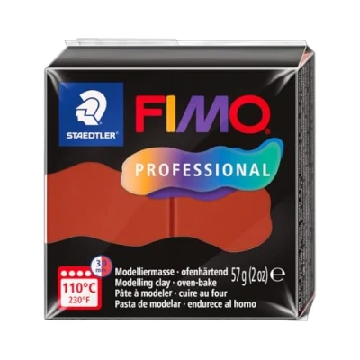 Abbildung von STAEDTLER FIMO professional 8040 ofenhärtende Modelliermasse, speziell für Profis und Künstler, Einzelprodukt terrakotta, 74