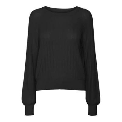 Abbildung von Vero Moda Vmnewlexsun Strickpullover, Damen, Größe: Small, Black