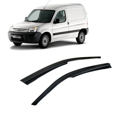 Abbildung von Rumplex Windabweiser Luftabweiser Regenabweiser Seitenfensterabweiser Kompatibel mit Peugeot Partner 2002 2007 Autofenster Regenschutz Anklebbare Deflektoren 2 Stück