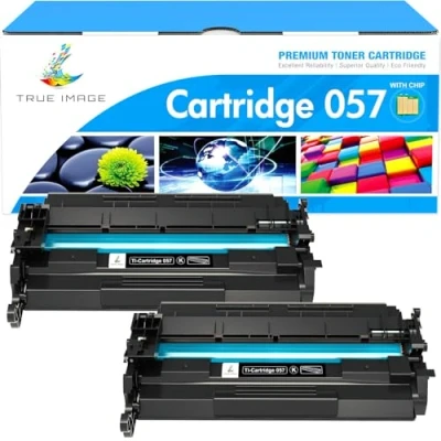 Abbildung von TRUE IMAGE Kompatibel Tonerkartusche als Ersatz für Canon 057 057H CRG Toner i SENSYS MF443dw MF445dw LBP223dw LBP226dw LBP227dw LBP228dw MF448dw MF449dw Drucker (Schwarz,2er Pack)